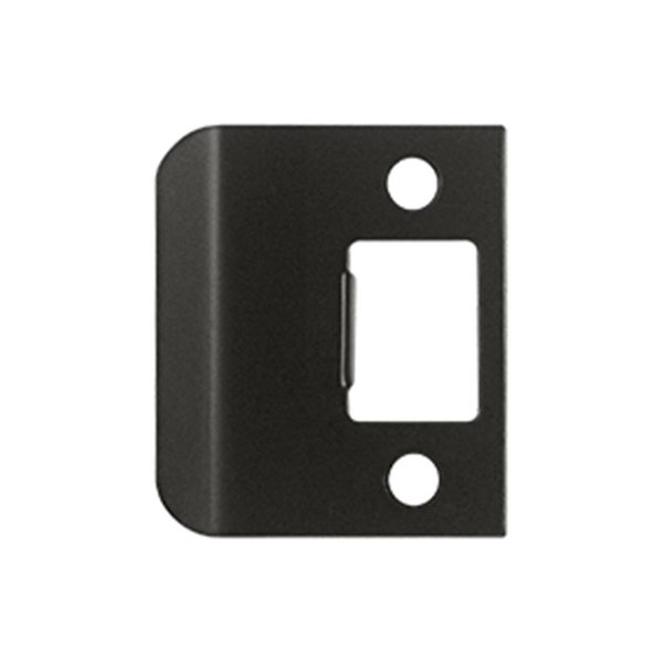 Dendesigns 2 in. Overall Extended Lip Strike Plate, Oil Rubbed Bronze - Solid DE1634114